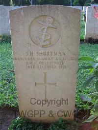 Dar Es Salaam War Cemetery - Shortman, J H